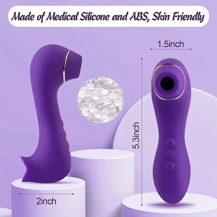 2 in 1 Clitoral Sucking Tongue Licking Vibrator