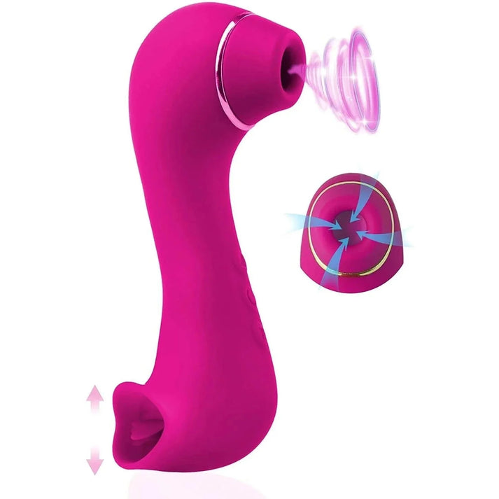 2 in 1 Clitoral Sucking Tongue Licking Vibrator — view 8