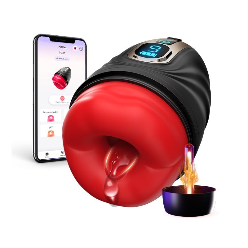 2 in 1 mouth vibrator and penis trainer for men with app control
