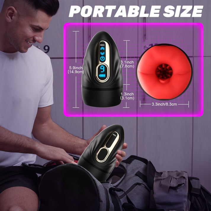 2 in 1 Mouth Vibrator and Men Penis Trainer with APP - product detail image
