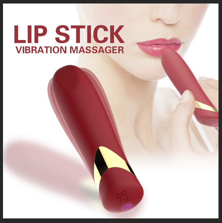 Lipstick-shaped discreet bullet vibrator