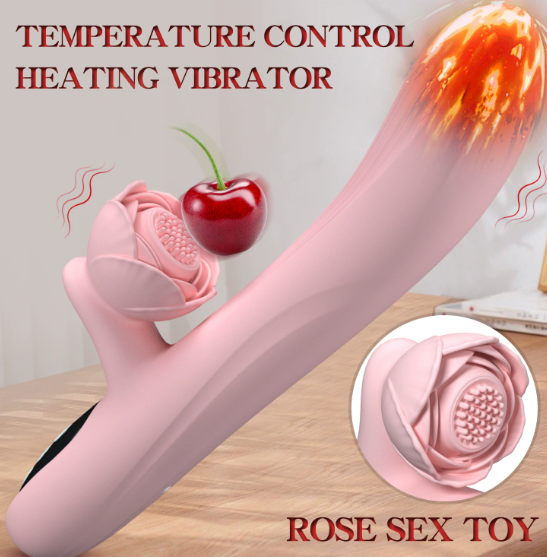 Rose telescopic strong vibration heating vibrator — view 4