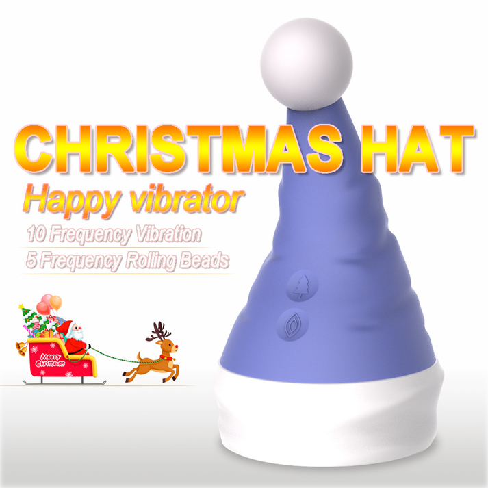 New Women's Sex Christmas Hat Device, G - Spot Vibration - extra detail view