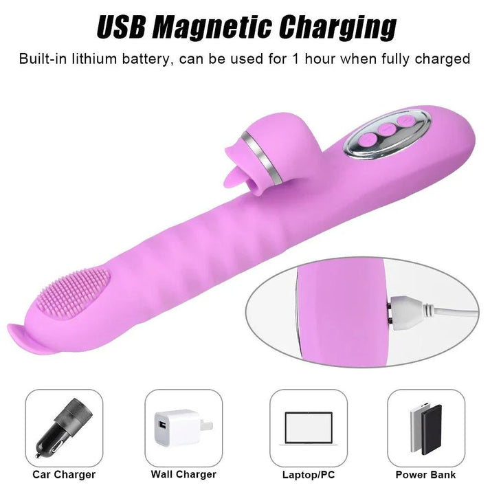 25cm Big Dildo Brush Vibrator — view 4