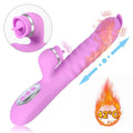25cm big dildo brush vibrator shown in full front view