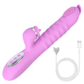 25cm brush-tip vibrator displayed with full product silhouette