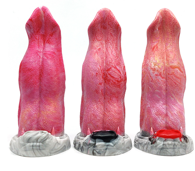 Colorful Wolf Tongue Dildos Anal Toys - alternate image