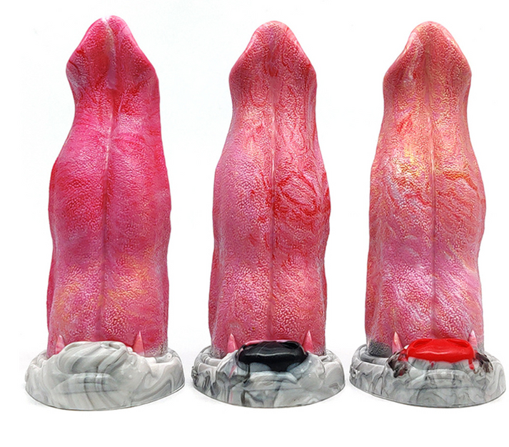 Colorful Wolf Tongue Dildos Anal Toys - alternate image