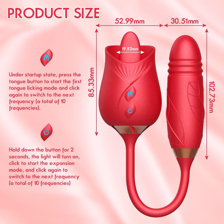 Rose Sex Toys Dildo Vibrator — view 7