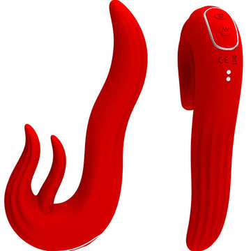 U-shaped double-tongue licking vibrating insertable strong vibration stick