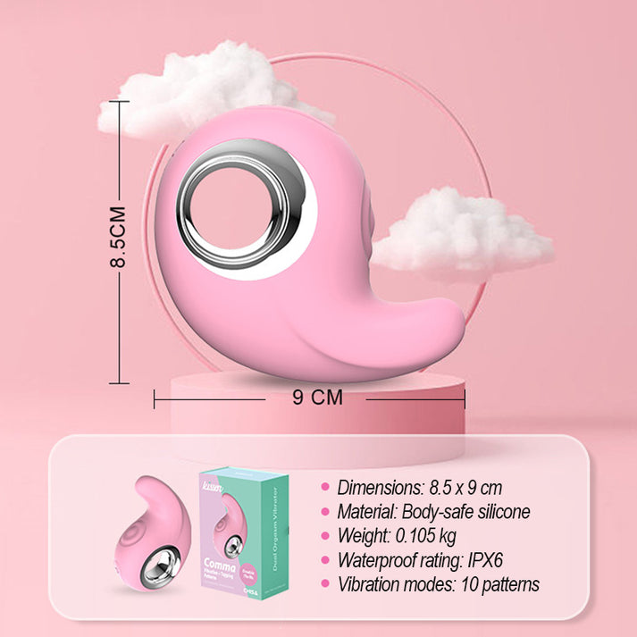 KIEESN Vibrator with Vibration & Tapping Functions, Compact & Portable Silicone Design — view 7