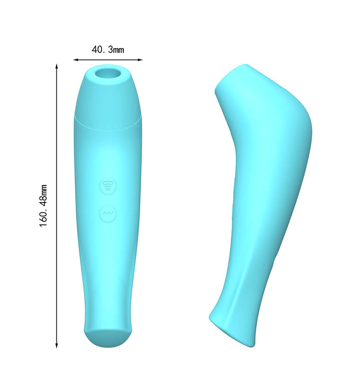 Suction & vibration, multi-frequency, quiet, fully waterproof, full silicone wrapped adult personal massager — view 2