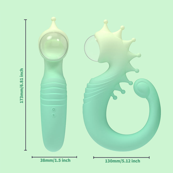 Arc Vibration Ball, Unique Seahorse-Shaped Design, Double-Headed Structure for Versatile Stimulation — view 4