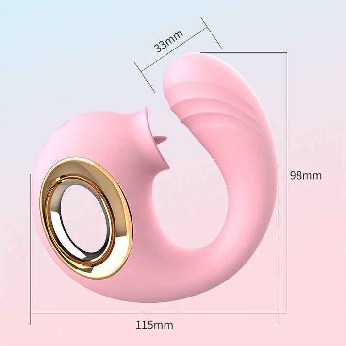 2 in 1 Clitoris G - Spot Vibrator Nipple Stimulator - extra detail view