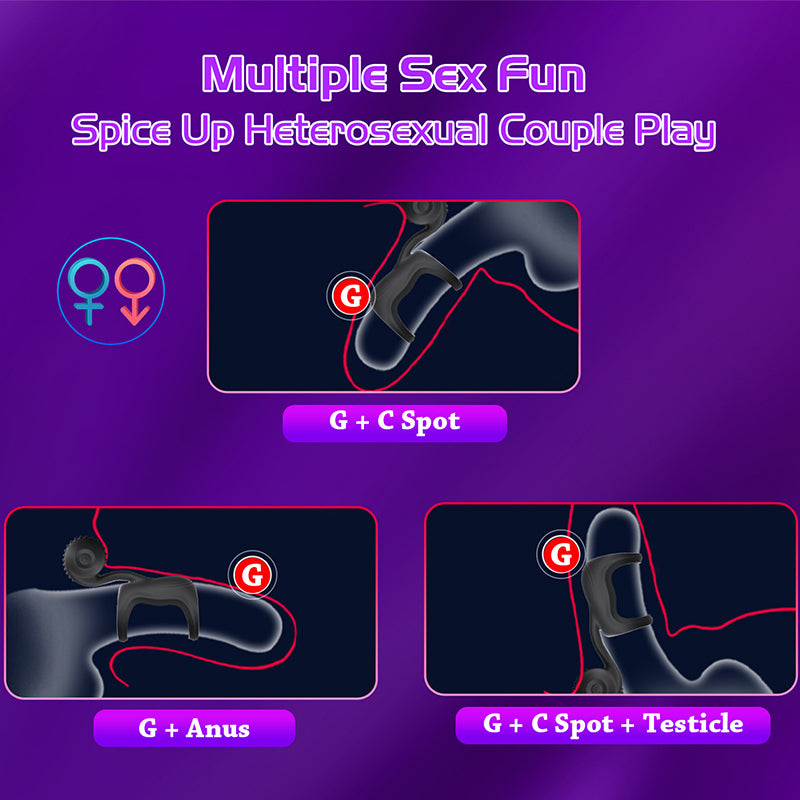 Snail Cock Ring Couple Shared Vibrating Cock Ring — view 5