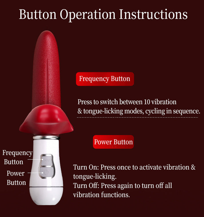 Tongue Licking Vibrator for Women, Realistic Tongue-Style Clitoral Stimulator Egg — view 5