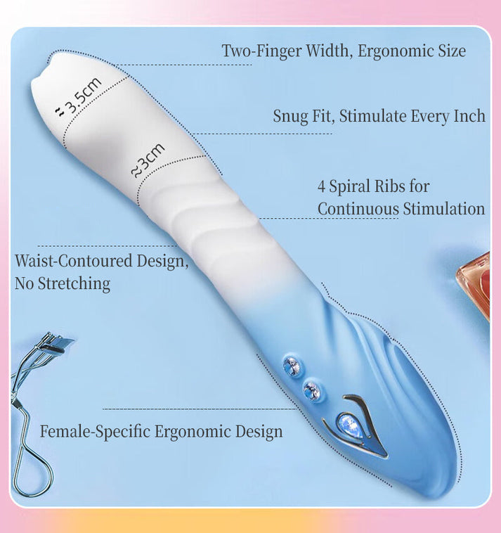 Cat Paw Vibrator for Women, Silicone Personal Massager, G-Spot & Clitoral Stimulation — view 6