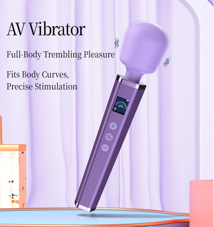 LCD Display AV Vibrator, Female Personal Massager — view 4