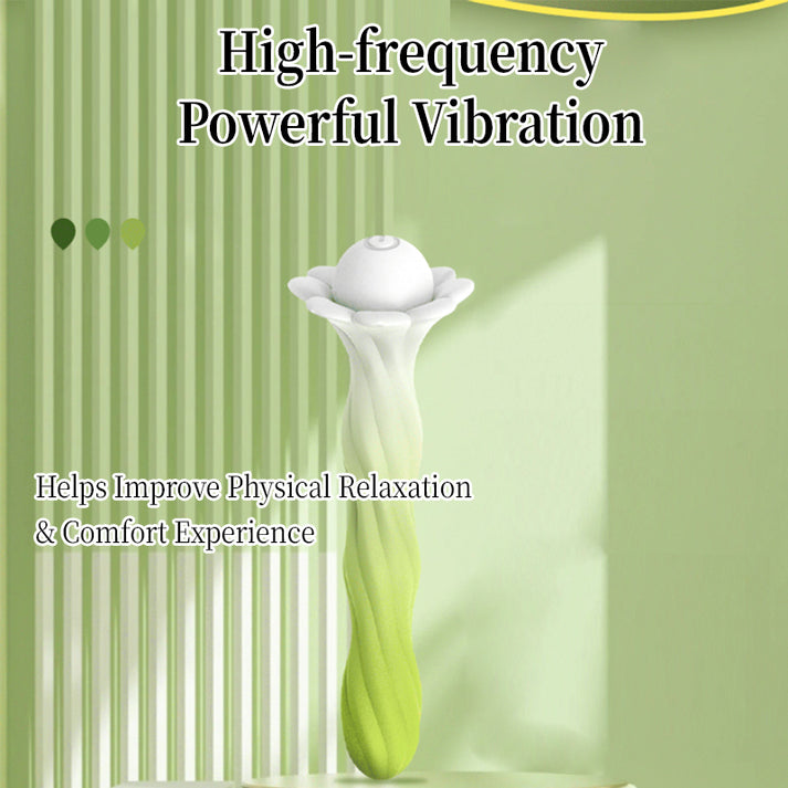 Mini Detachable Rotating Flower Silicone Massage Toy — view 5