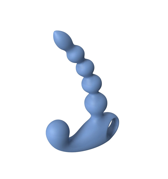 Smooth liquid silicone anal vibrator with rounded tip