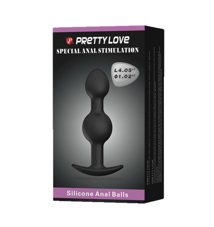 Male Beaded Vibrating Anal Plug with Built-in Steel Balls — view 5