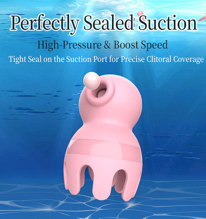 Small octopus sucking licking vibrator clitoral massager for women — view 4