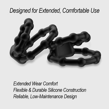 Adjustable Silicone Training Masturbator Ring with Textured Surface
