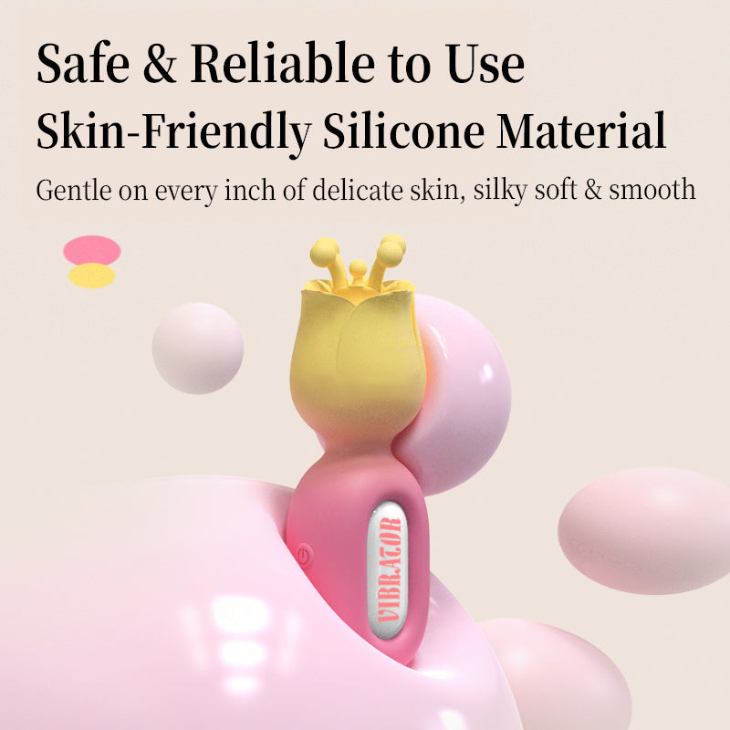 Second Tide Flower Stamen Spring Vibrating Stick for Women, G-spot Teasing Pleasure Bean Sex Toy