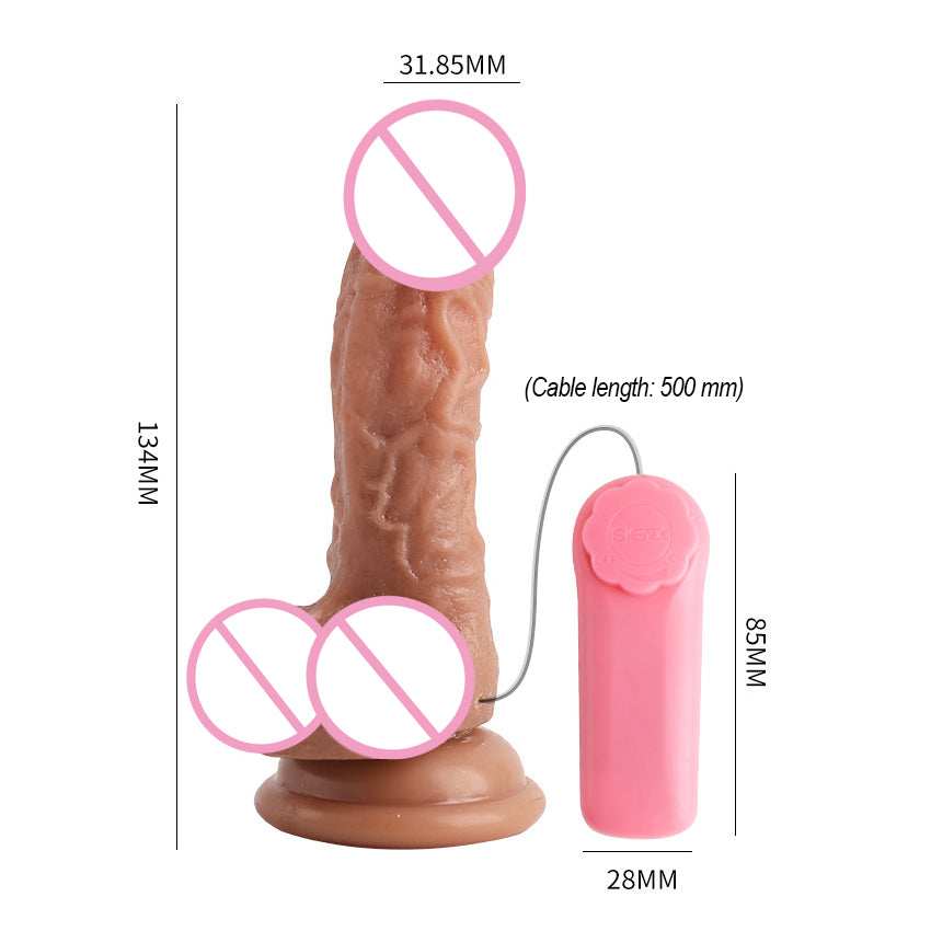 Multi-Speed Adjustable Vibration Intimate Massage Vibrator, Built-In Suction Base for Hands-Free At-Home Relaxation with Powerful Customisable Massage Rhythms