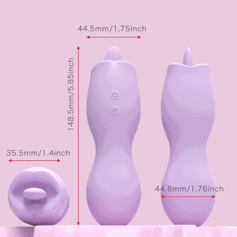 Double-headed vibrating tongue-licking AV stick for female vibrator