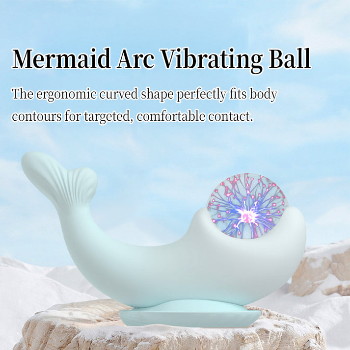 Mermaid Style Vibrating Ball with Tail Design, Heating Function & Magnetic Base Charging — view 5