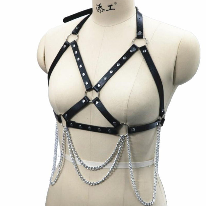 Chain Harness Collar & Waist Belt Set — view 2