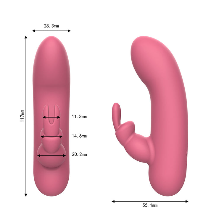 Silicone Powerful Vibrator, Made with Liquid Silicone, 3 Speeds + 7 Vibration Patterns — view 2