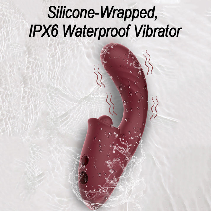 Female Silicone Vibrator with Telescopic & Pulsing Functions — view 2