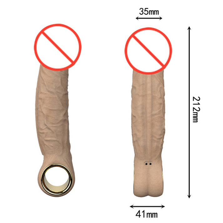 Liquid Silicone Telescoping Vibrator with Built-in 40°C Gentle Warming Function — view 4