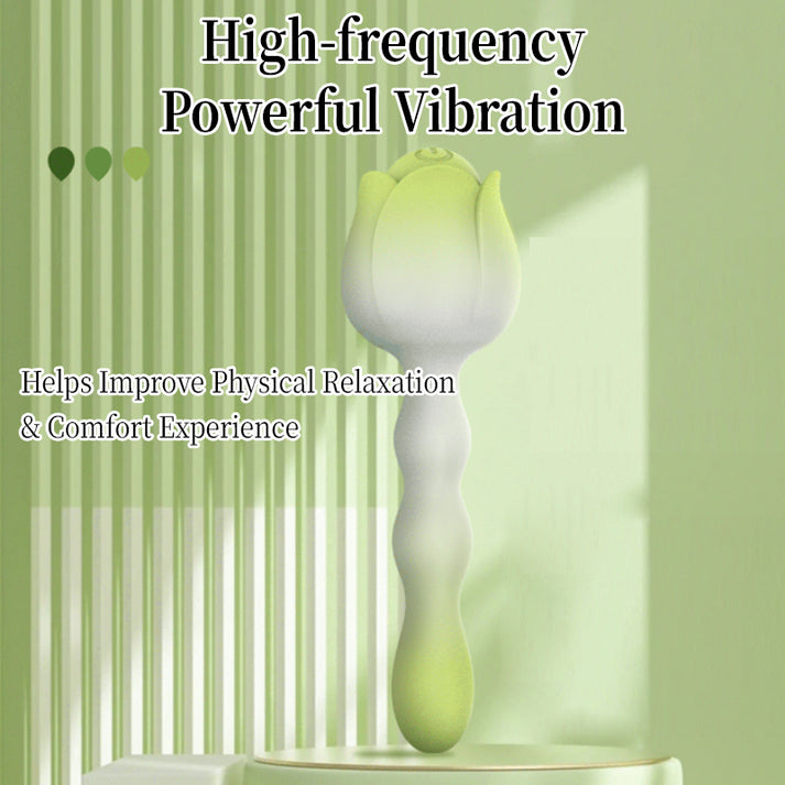 Mini Detachable Silicone Rose Vibration Massager — view 3
