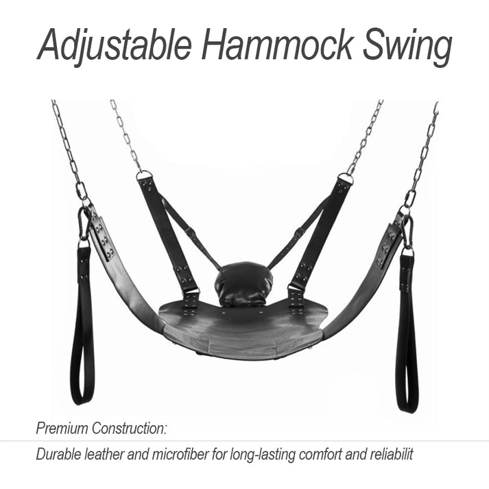 Couple's Adjustable Hanging Swing Hammock for Indoor Relaxation — view 3