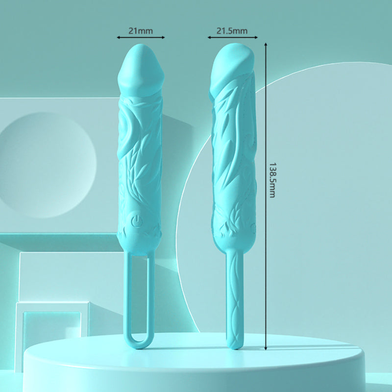 Strong vibration numb stimulation semen locking 20 frequencies dual-use liquid fully covered jelly jumping egg