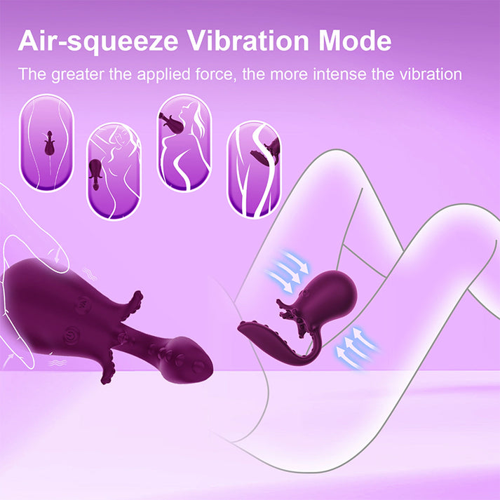 APP Sensing Octopus Vibrator, Leg Clamp Design for Women — view 3