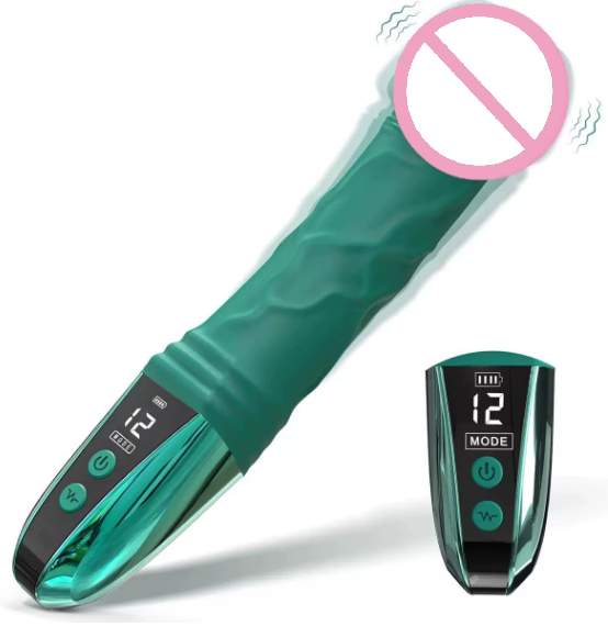 Realistic AV wand vibrator with remote control