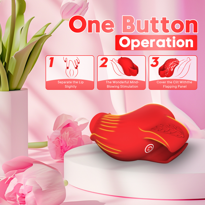 Rose Fingers Wear a Clitoral Teasing Vibrator - additional view
