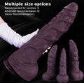 Oversized Extra - Thick Silicone Seahorse Shaped Dildo - alternate view