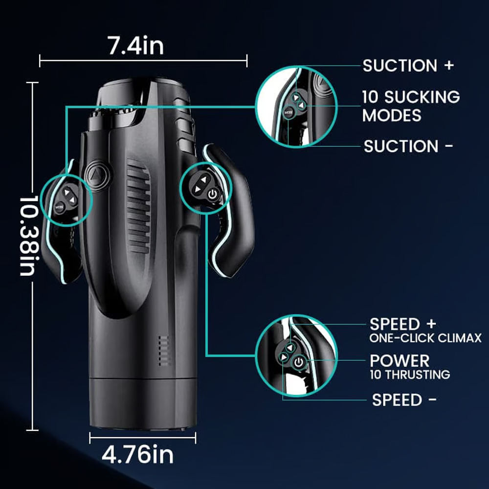Automatic Telescopic Sucking Heating Thrusting Male Masturbator Men Masturbation Cup Sex Toys for Man — view 6