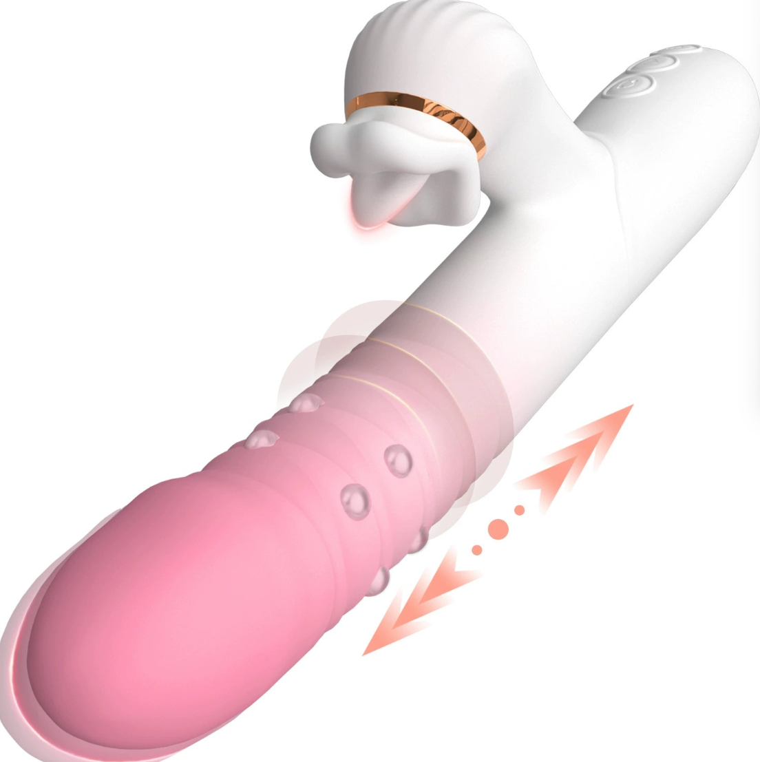Rotating Beaded Thrusting Tongue Vibrator - product image