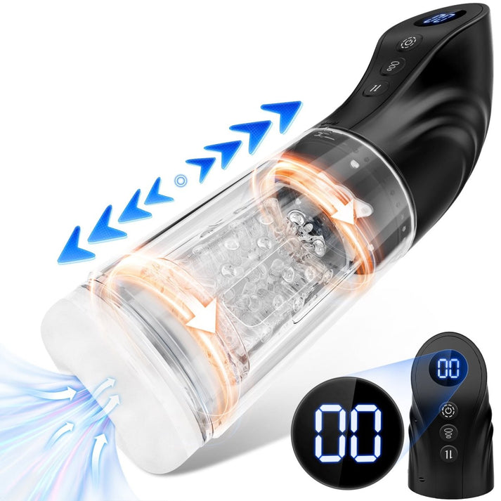 3 in 1 Automatic Men Masturbator with LCD Display Male - alternate view