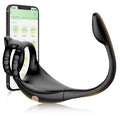 3 in 1 Penis Cock Ring with Multi Stimulations Butt Plug - alternate view