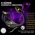 3 in 1 Penis Cock Ring with Multi Stimulations Butt Plug - extra detail view