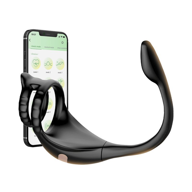 3 in 1 Penis Cock Ring with Multi Stimulations Butt Plug - product image