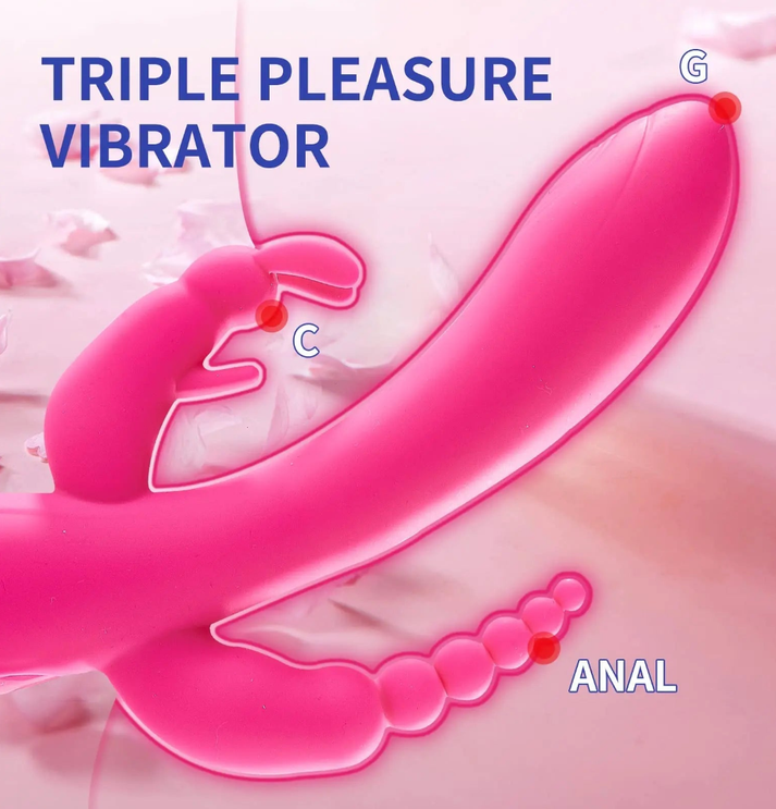Triple Stimulation Rabbit Vibrator
