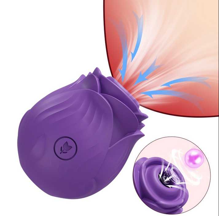 Rose-Sucking Clitoral Nipple Massager Vibrator — view 2